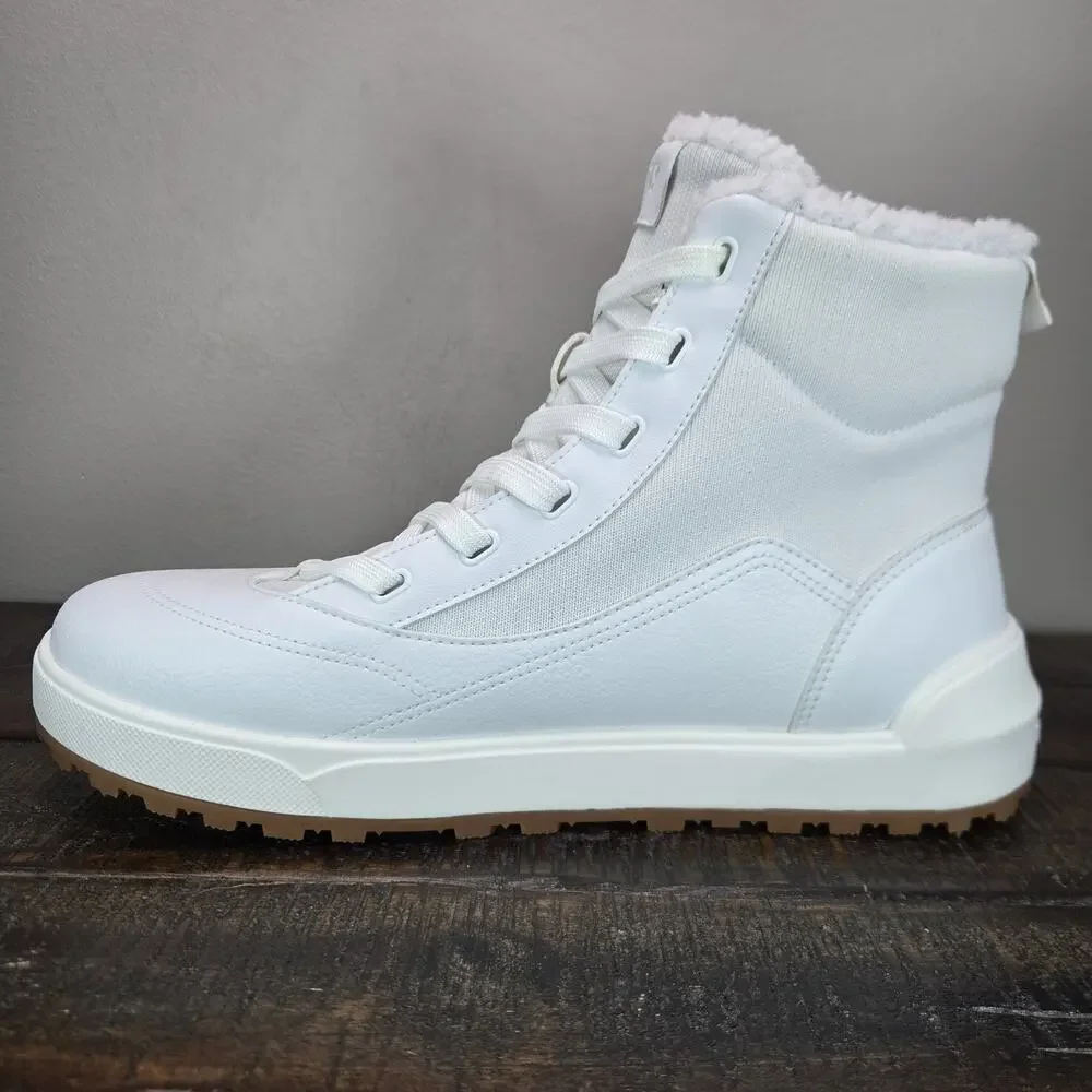 NEW Vessi Alta High Top Sneaker Mens Size 11 Winter Waterproof Boots Shoes White